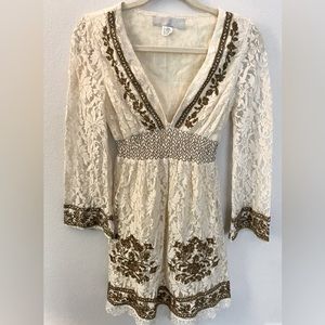 Gorgeous Deep V Neck Laced mini dress.